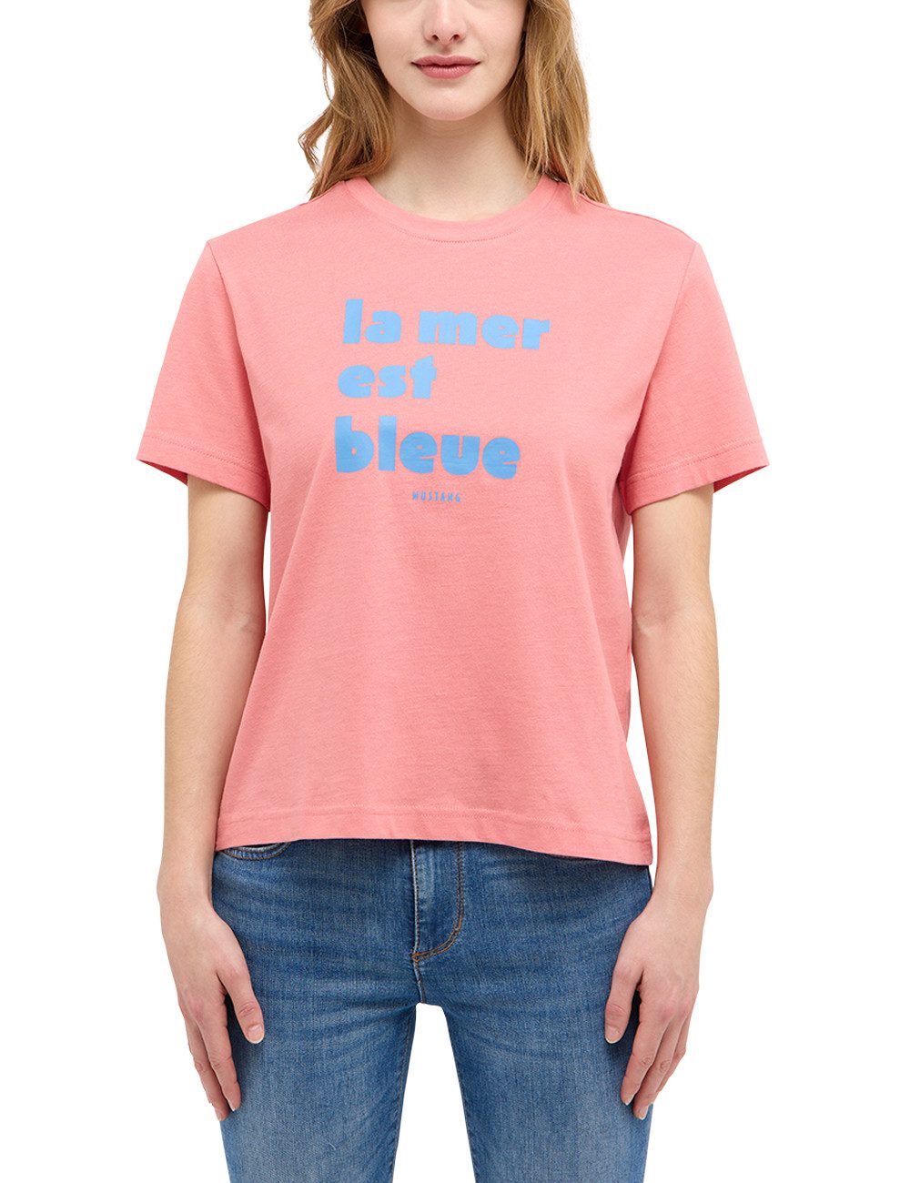 MUSTANG T-Shirt Style Alma mit Statement-Print