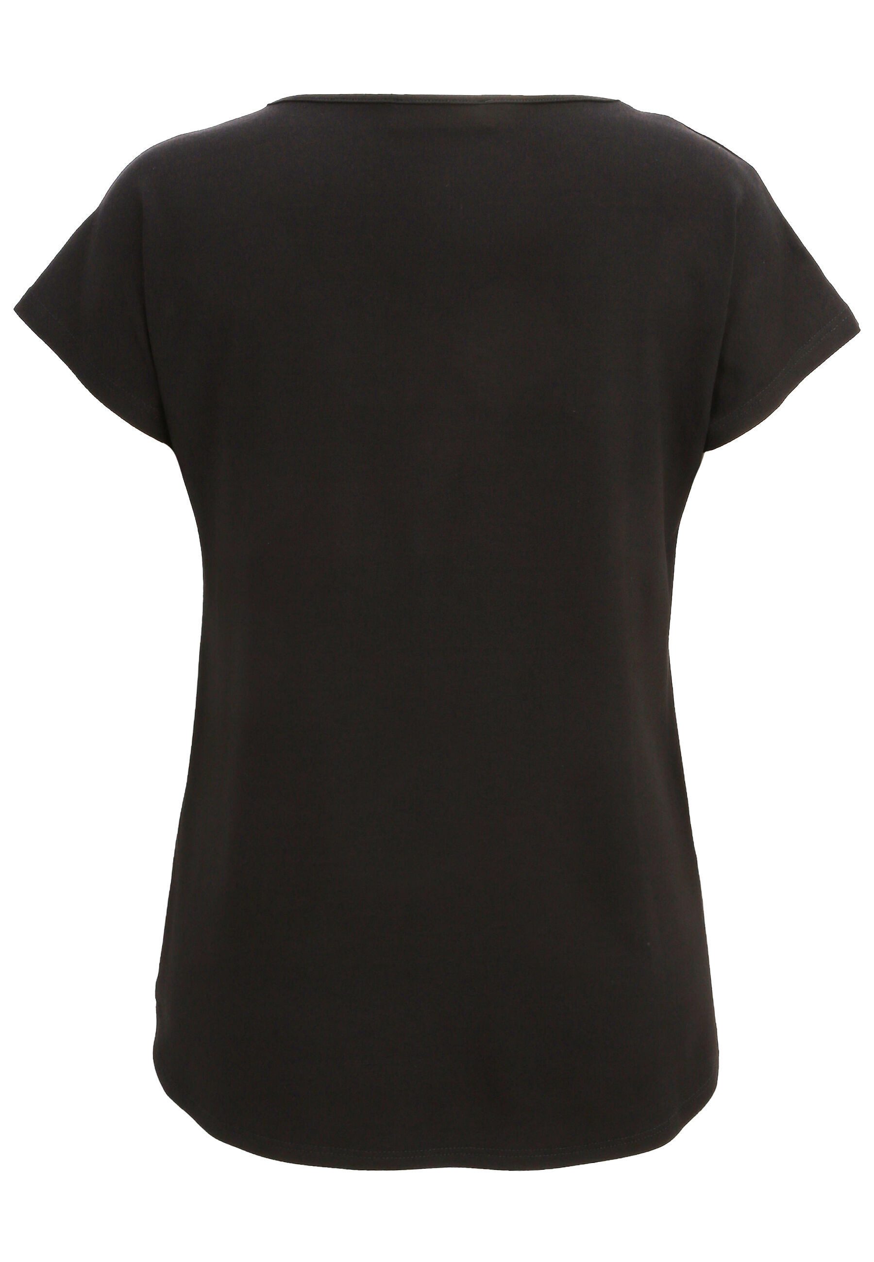 Doris Streich Rundhalsshirt (1-tlg) mit Palmblatt-Motiv günstig online kaufen