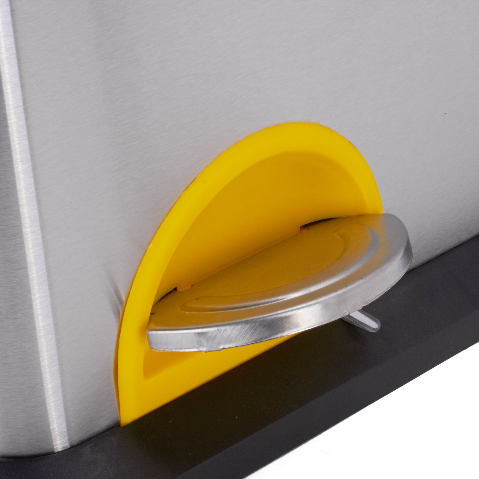 MSV Mülltrennsystem Treteimer Mülltrennung, mit Deckel, 24 L (3x 8 L), mit Inneneimer, Treteimer, Edelstahl