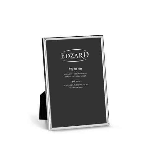 EDZARD Bilderrahmen Genua, versilbert und anlaufgeschützt, für 13x18 cm Foto