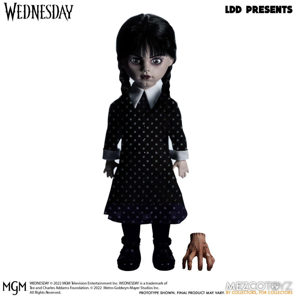 MEZCO Anziehpuppe Living Dead Dolls: Wednesday Addams Puppe (25 cm)