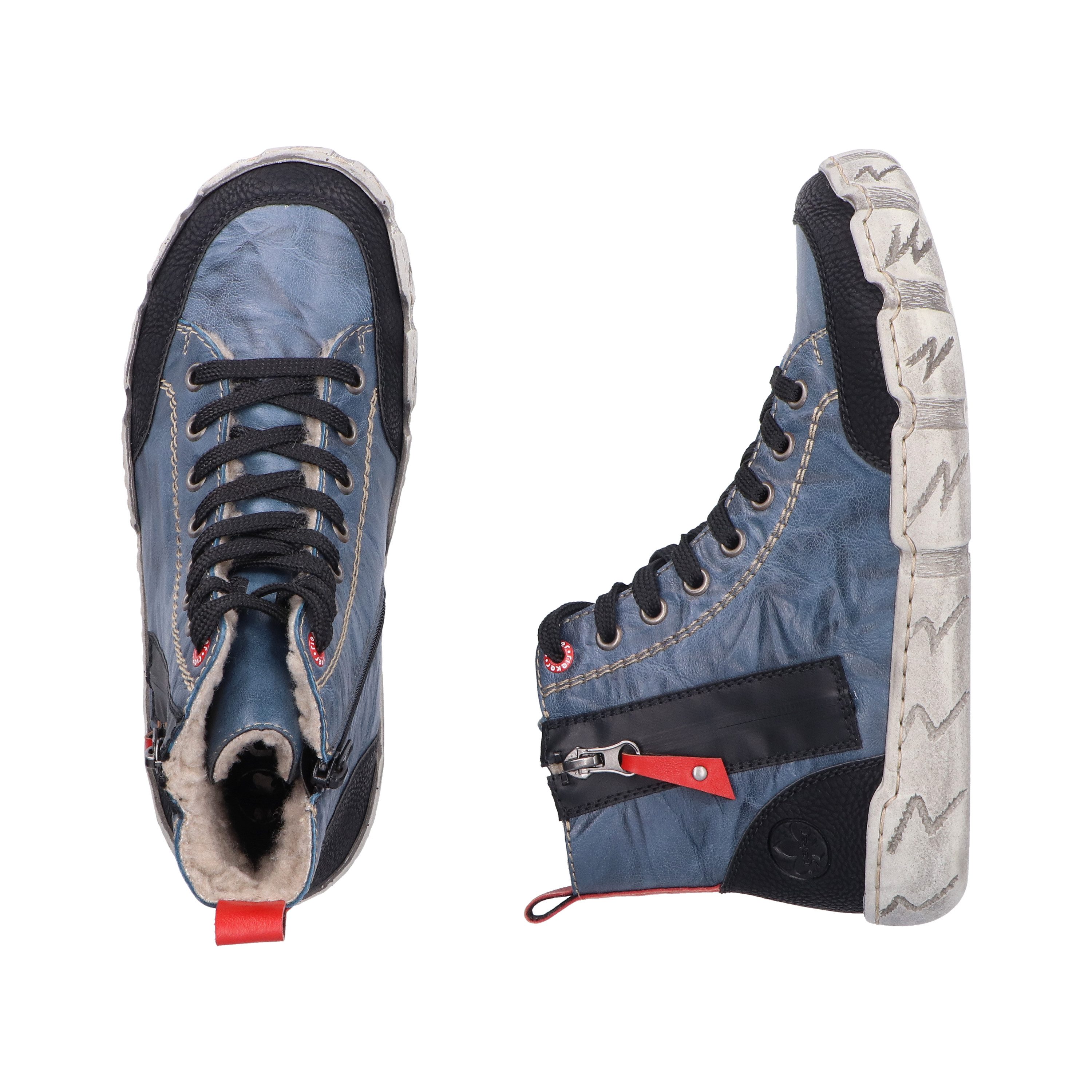 Rieker Winterboots Schnürboots, High Top Sneaker, Stiefelette, mit Anziehlasche