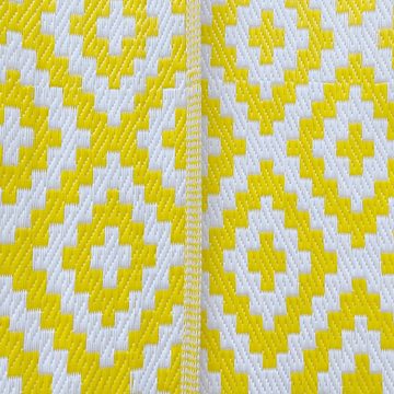 Outdoorteppich Wendbarer Teppich für Innen- und Außenbereich in gelb, Teppich-Traum, rechteckig
