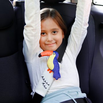 MILK&MOO Milk&Moo Flying Toucan Kinder Gurtpolster für Kindersitz ab 0 Monate Kinder-Sicherheitsgurt (1-tlg)
