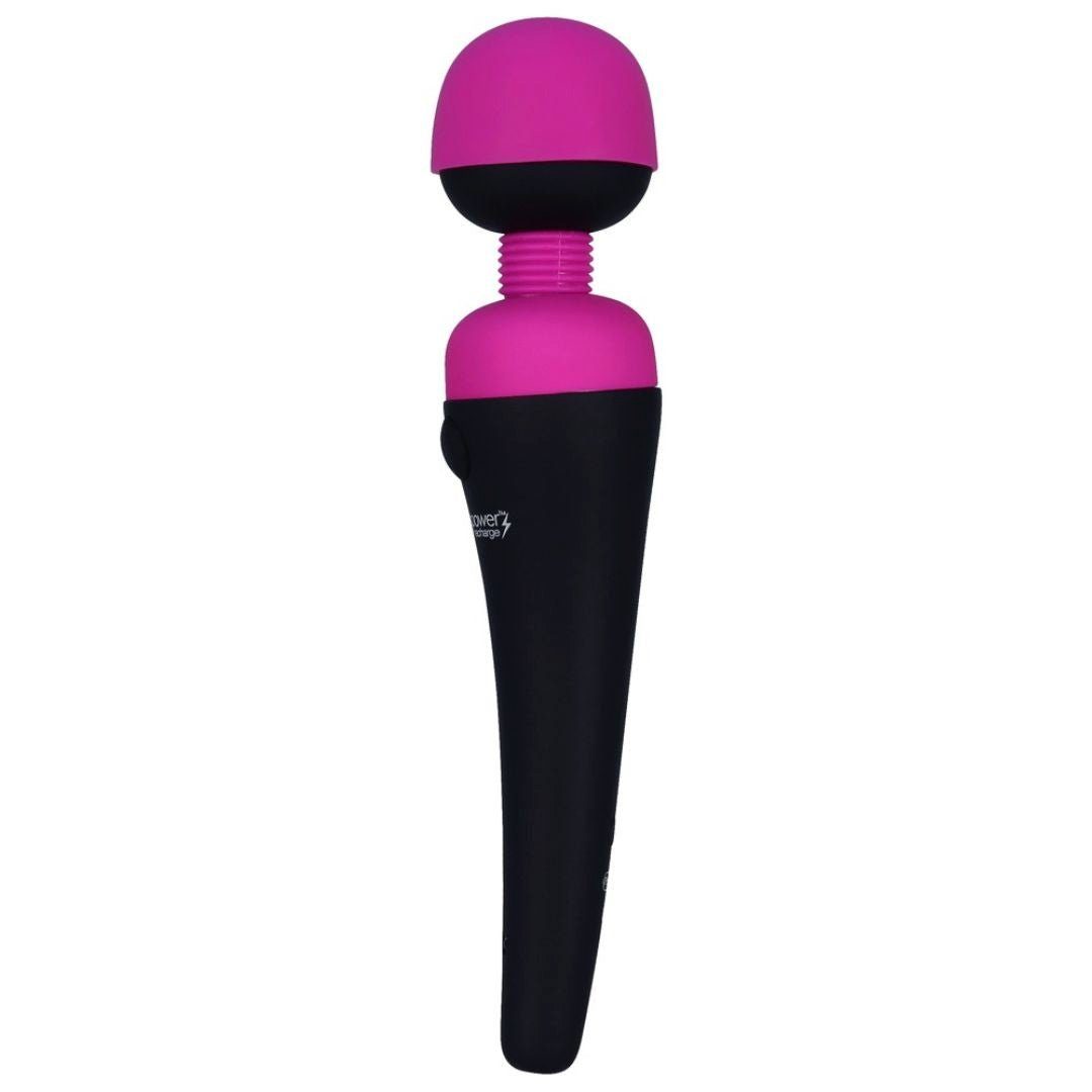 PalmPower Wand Massager Massagestab mit Power Vibration und flexiblem Massagekopf