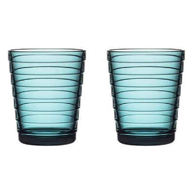 IITTALA Cocktailglas Gläser Aino Aalto Seeblau (Klein) (2-teilig)