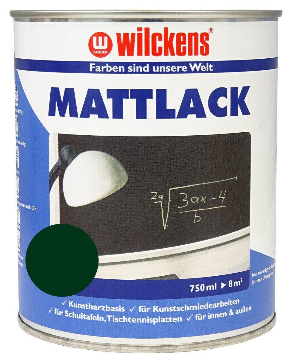 Wilckens Farben Lack Mattlack Schultafellack Grün RAL 6005