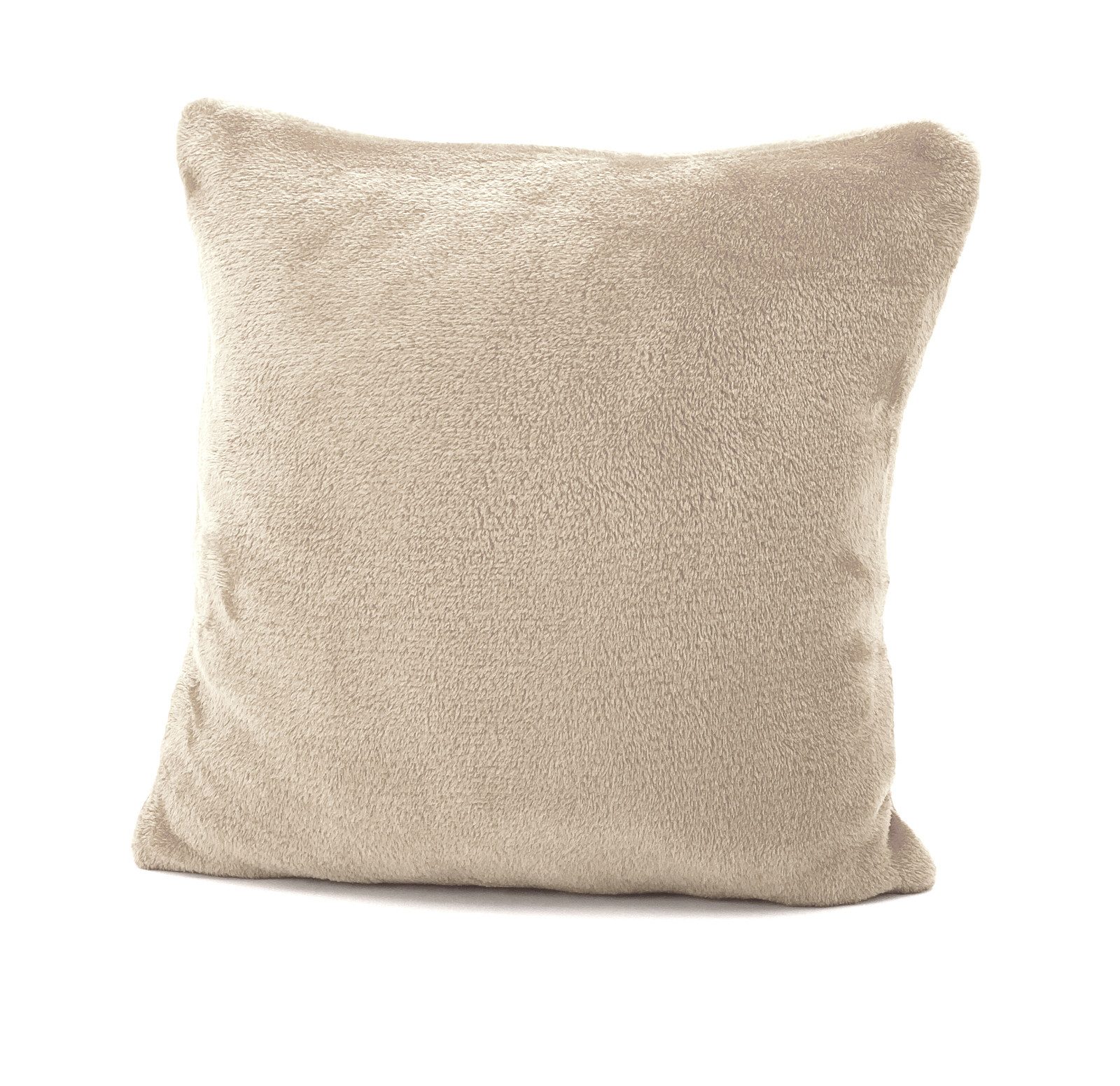 heimtexland Dekokissen Flanell Soft Kuschelkissen Plüsch Kissenbezug, super weich und flauschig, Allergiker geeignet, atmungsaktiv