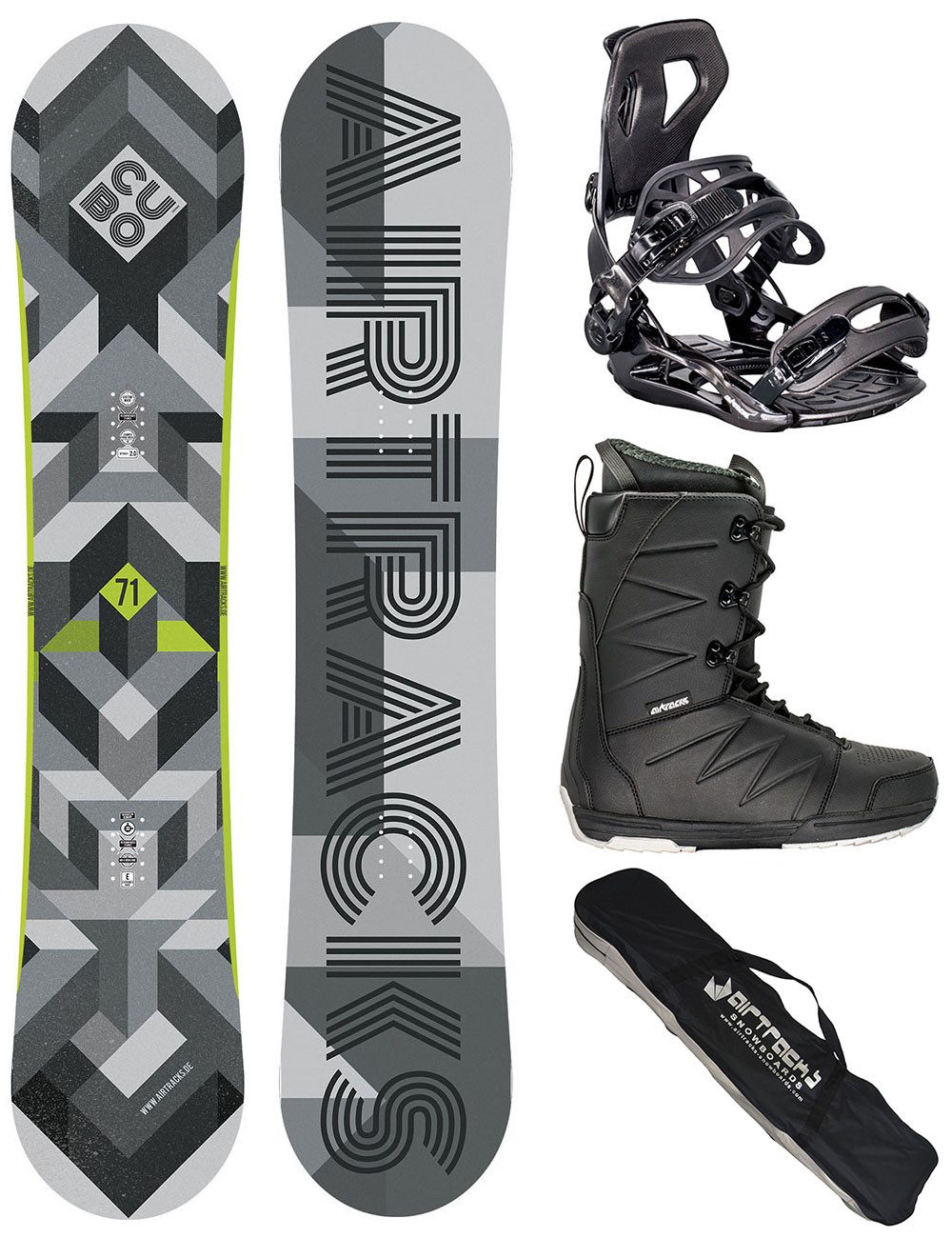 Snowboard Snowboard Komplett Set Cubo Wide »Mod. 25/26
