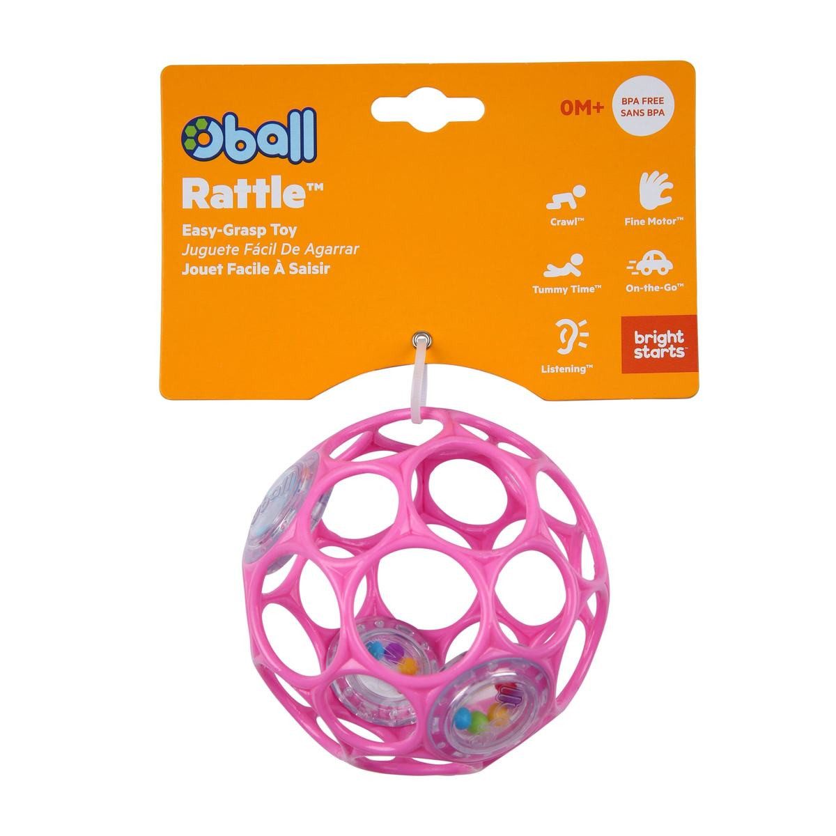 OBALL Greifspielzeug oball Babyspielzeug Rattle pink