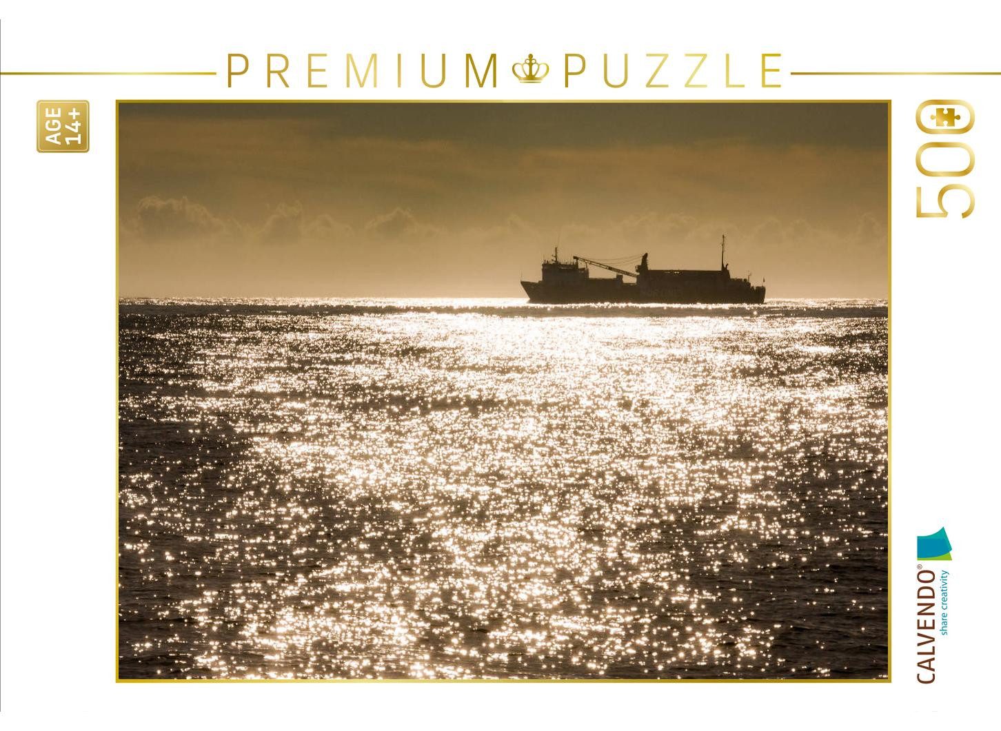 CALVENDO Puzzle CALVENDO Puzzle Schiff im Morgenlicht, 500 Teile Lege-Größe 48 × 36 c, 1000 Puzzleteile