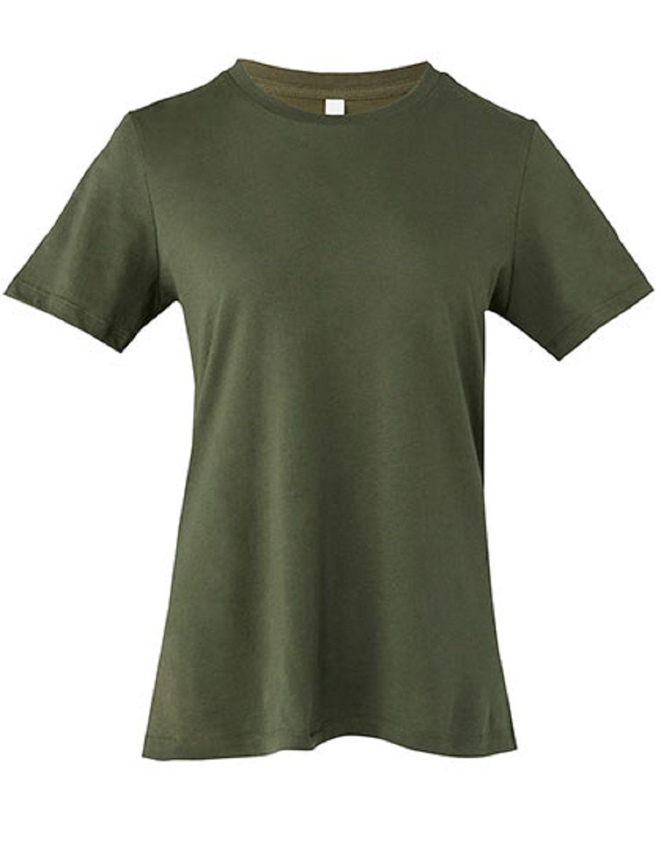 Bella + Canvas T-Shirt 1er/2er-Pack Bequemes Damen Relax T-Shirt für Frauen u. Mädchen (1-tlg) Gr. S bis XXL, verschiedene Farben Olive