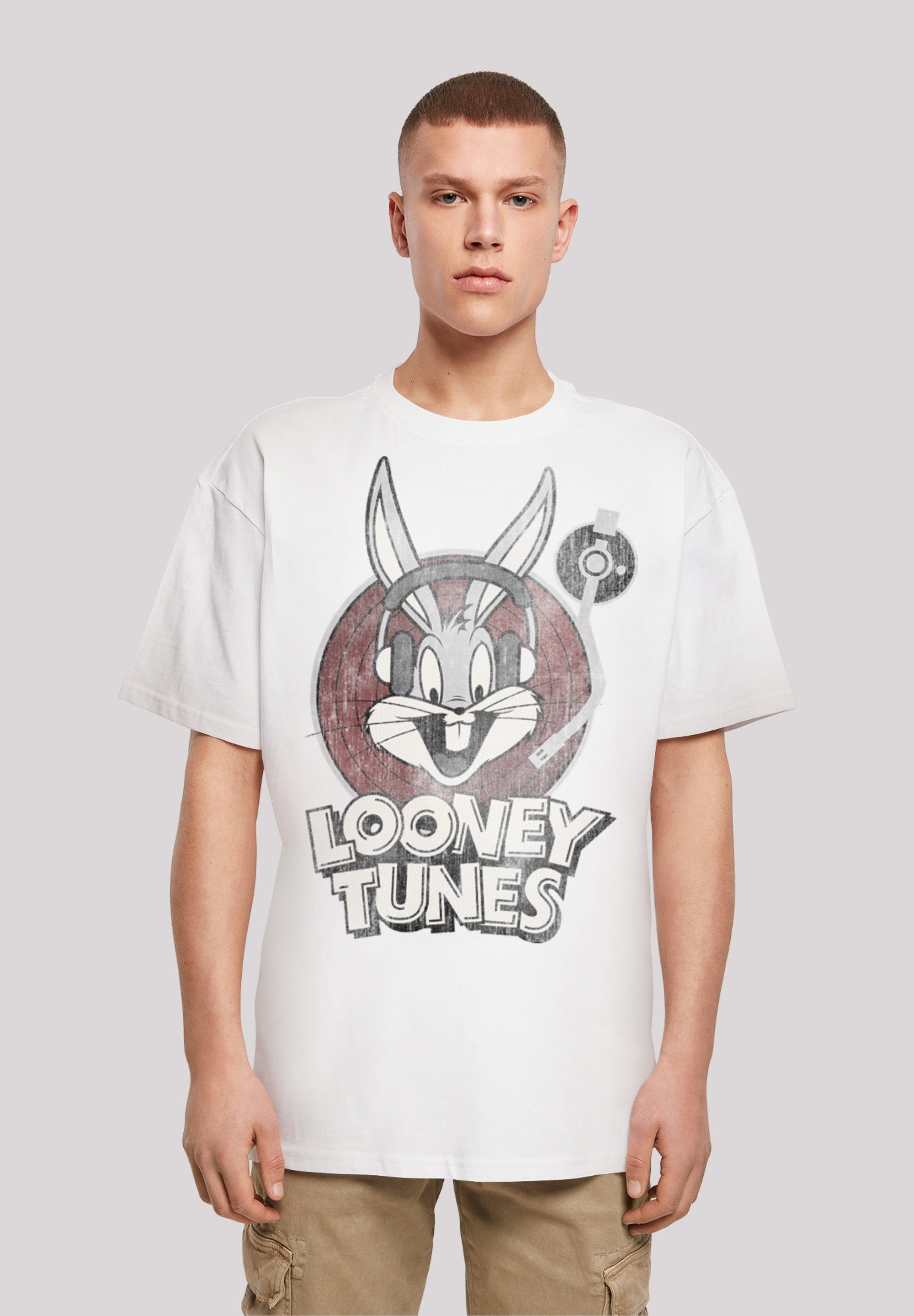 Bunny F4NT4STIC Tunes Kurzarmshirt Herren Tee Heavy Oversize (1-tlg) with Bugs Looney