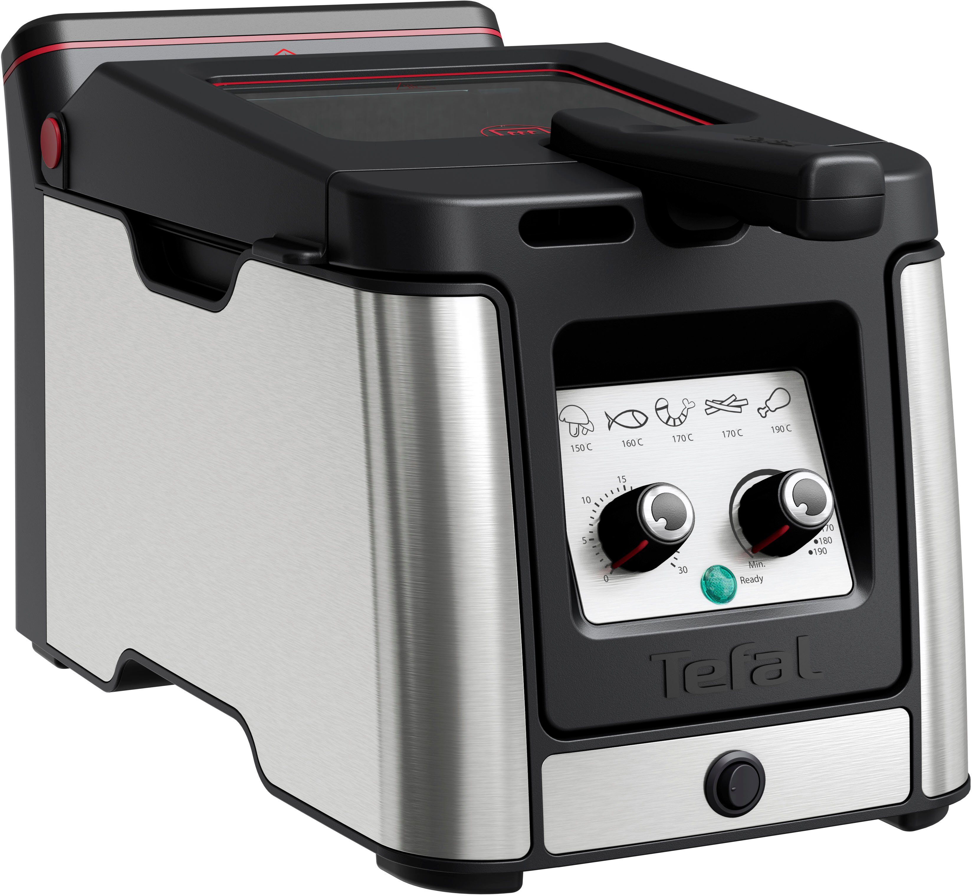 Tefal Fritteuse FR600D Clear Duo, 2000 W, aktives Filtersystem, Thermostat, Timer, FR600D