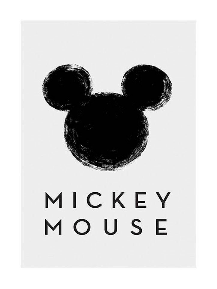Komar Bild Mickey Mouse Silhouette, Disney (1 St), Wandbild zur Dekoration im Kinderzimmer - ohne Rahmen