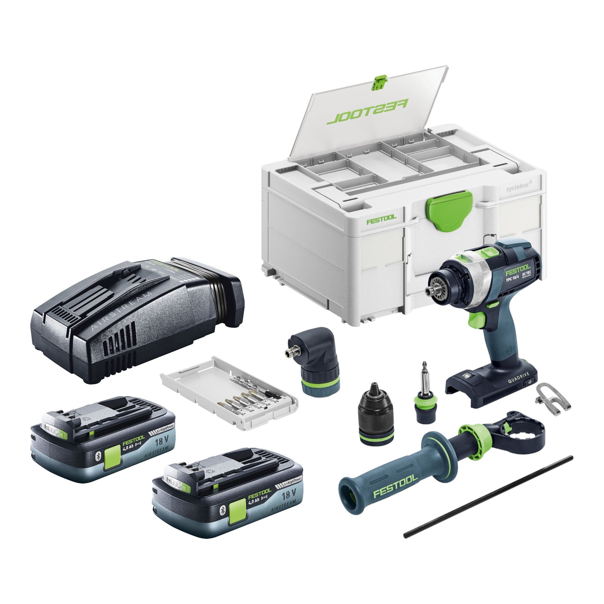 FESTOOL Schlagbohrmaschine Festool TPC 18/4 I-Basic-Set Akku Schlagbohrschrauber 18 V 75 Nm (577