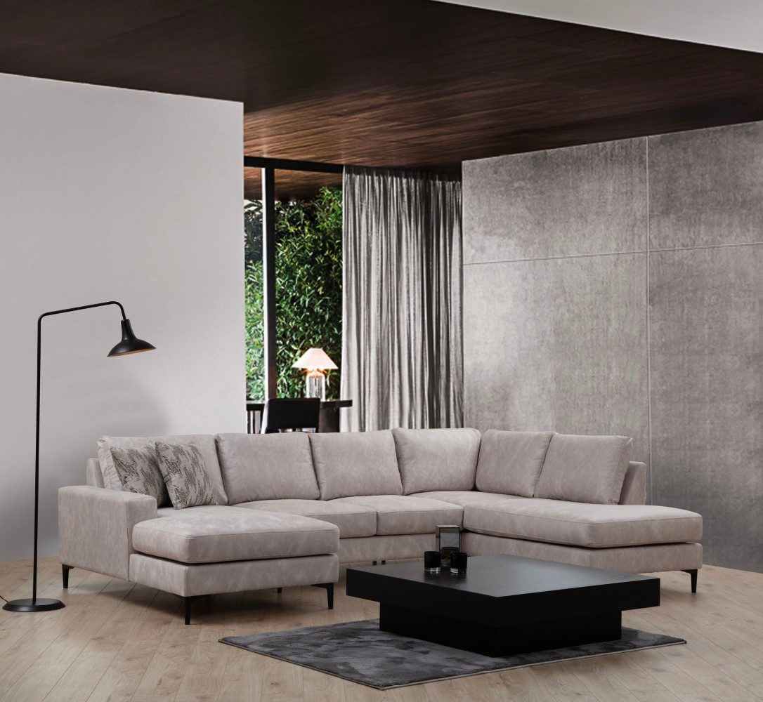 Myhomelando Wohnlandschaft Porto, mit einem pflegeleichten Stoff und einer Breite von 314 cm