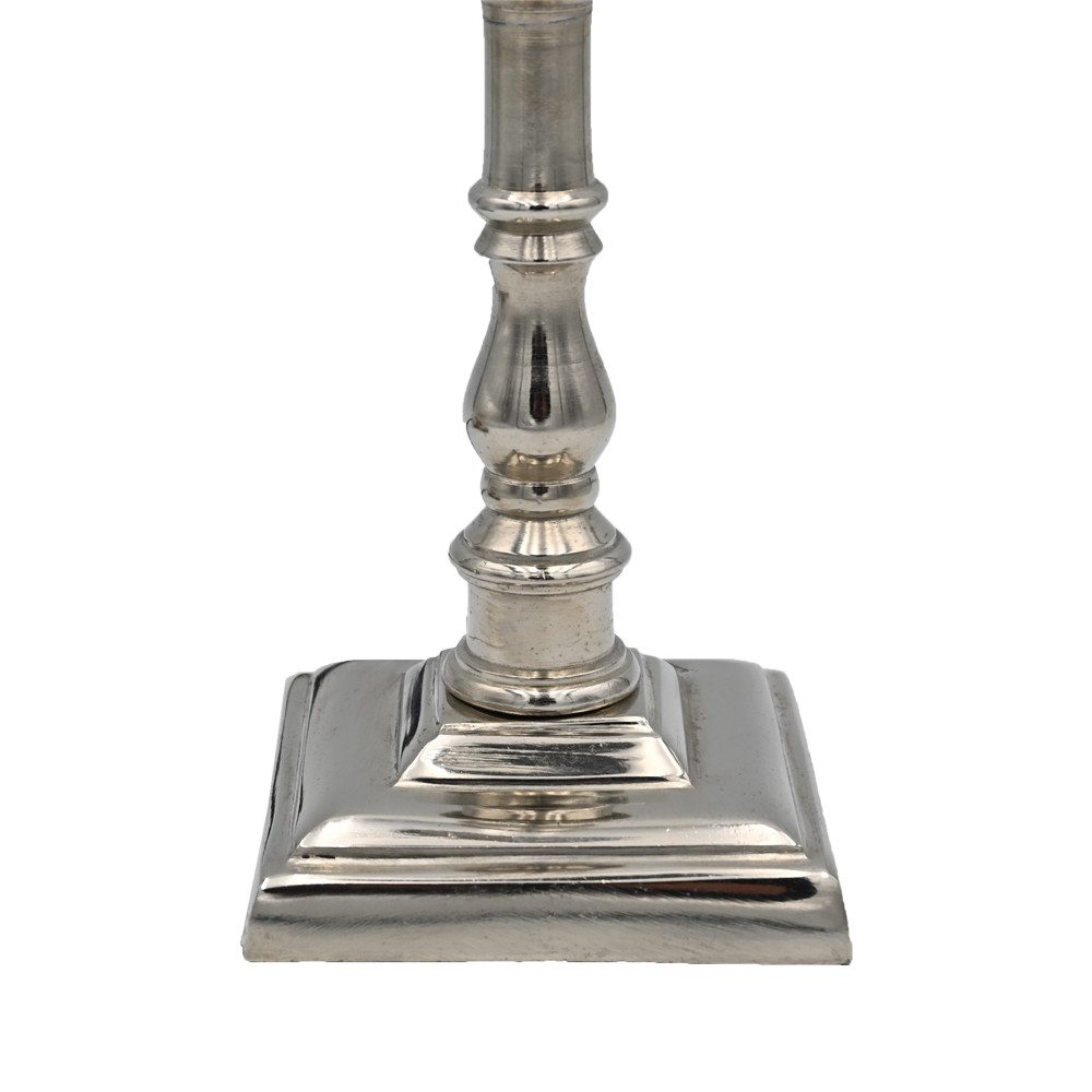 dasmöbelwerk Tischleuchte Tischleuchte Lampenfuß SHONY 10x10x49 cm Lampe Silber Metall
