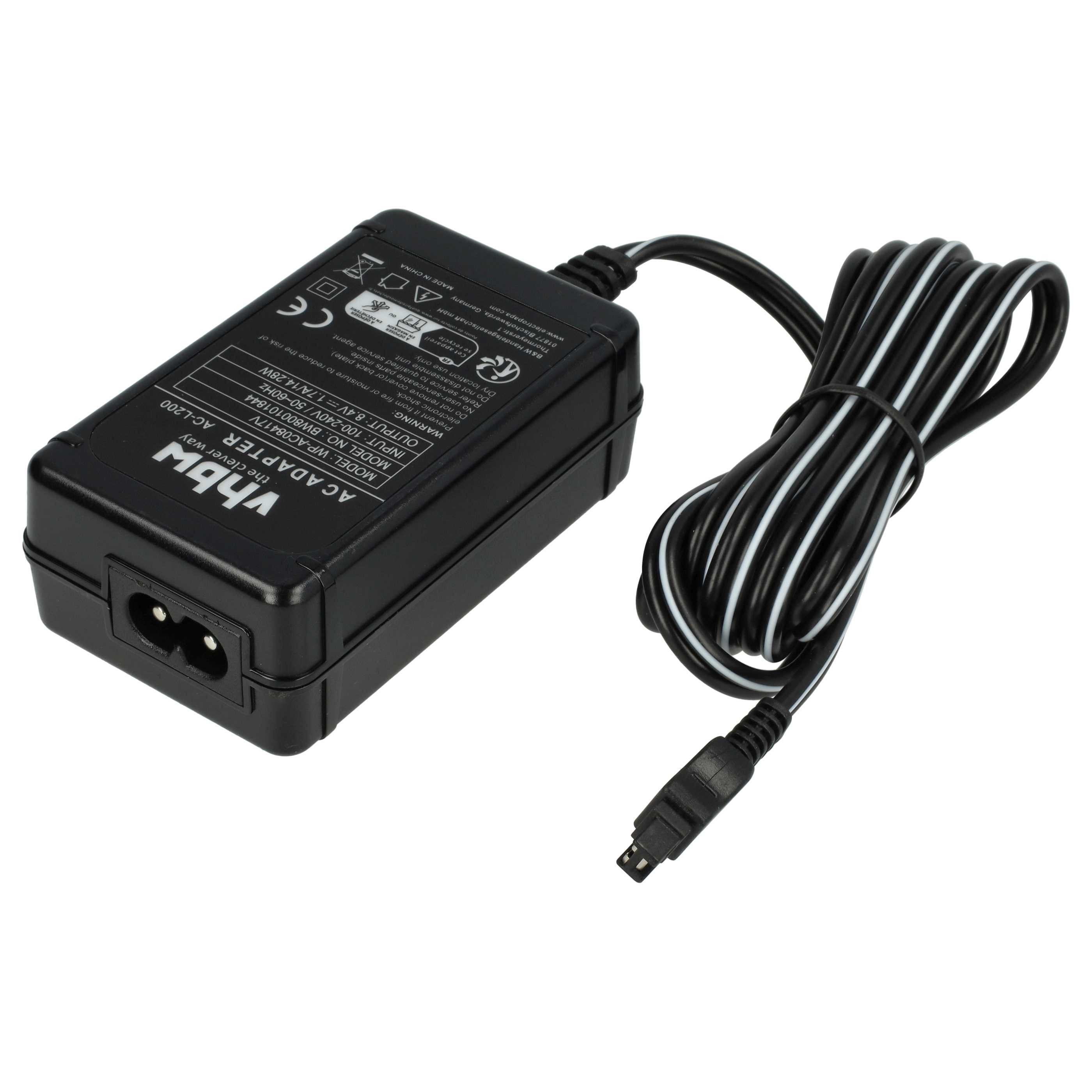 vhbw Ersatz für Sony AC-L20, AC-L25, AC-L25A, AC-L200, AC-L200A, AC-L20A, A Netzteil (Netzstecker-Adapter für Ihre Digitalkamera, Videokamera, Zuverlässige) – Bild 2 von 5