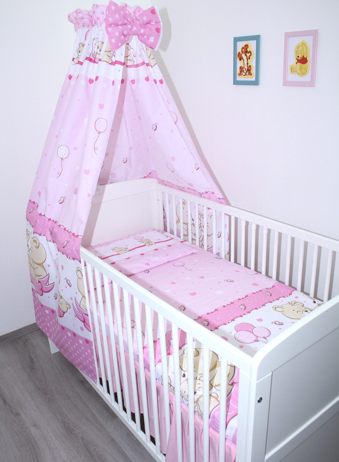 Babybettwäsche Bettset mit Bettwäsche Vollstoff Himmel Baby Kinder
