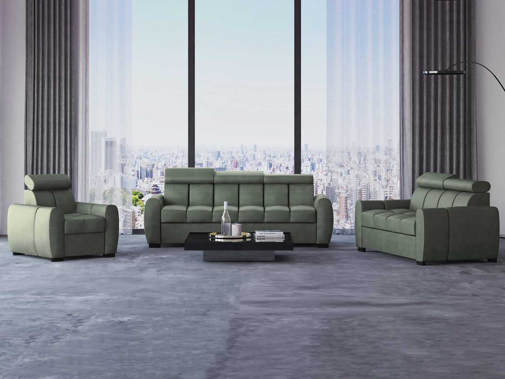 Beautysofa Polstergarnitur Gomez, (inkl. Schlaffunktion und günstig online kaufen