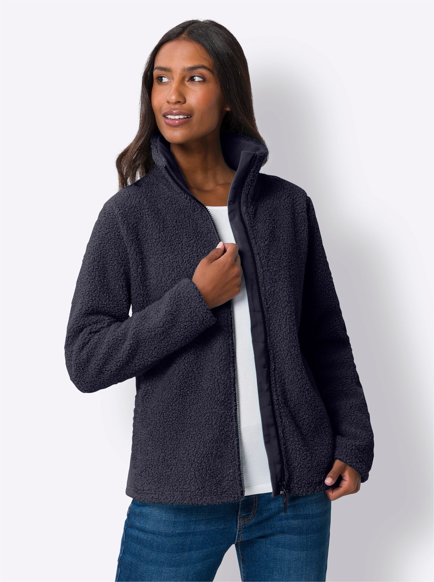 heine Allwetterjacke Teddy-Jacke Langarm günstig online kaufen