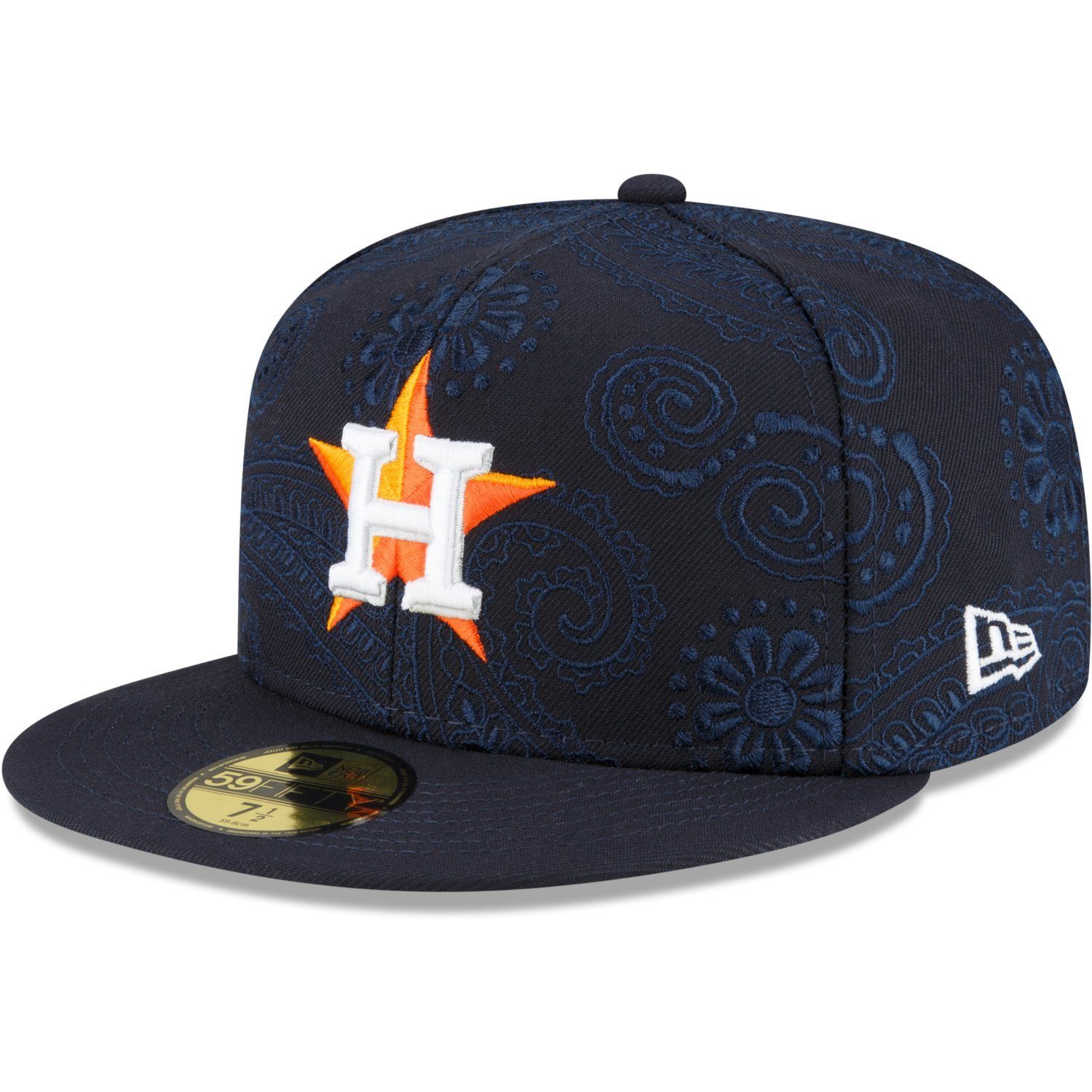 New Era Fitted Cap 59Fifty SWIRL PAISLEY Houston Astros
