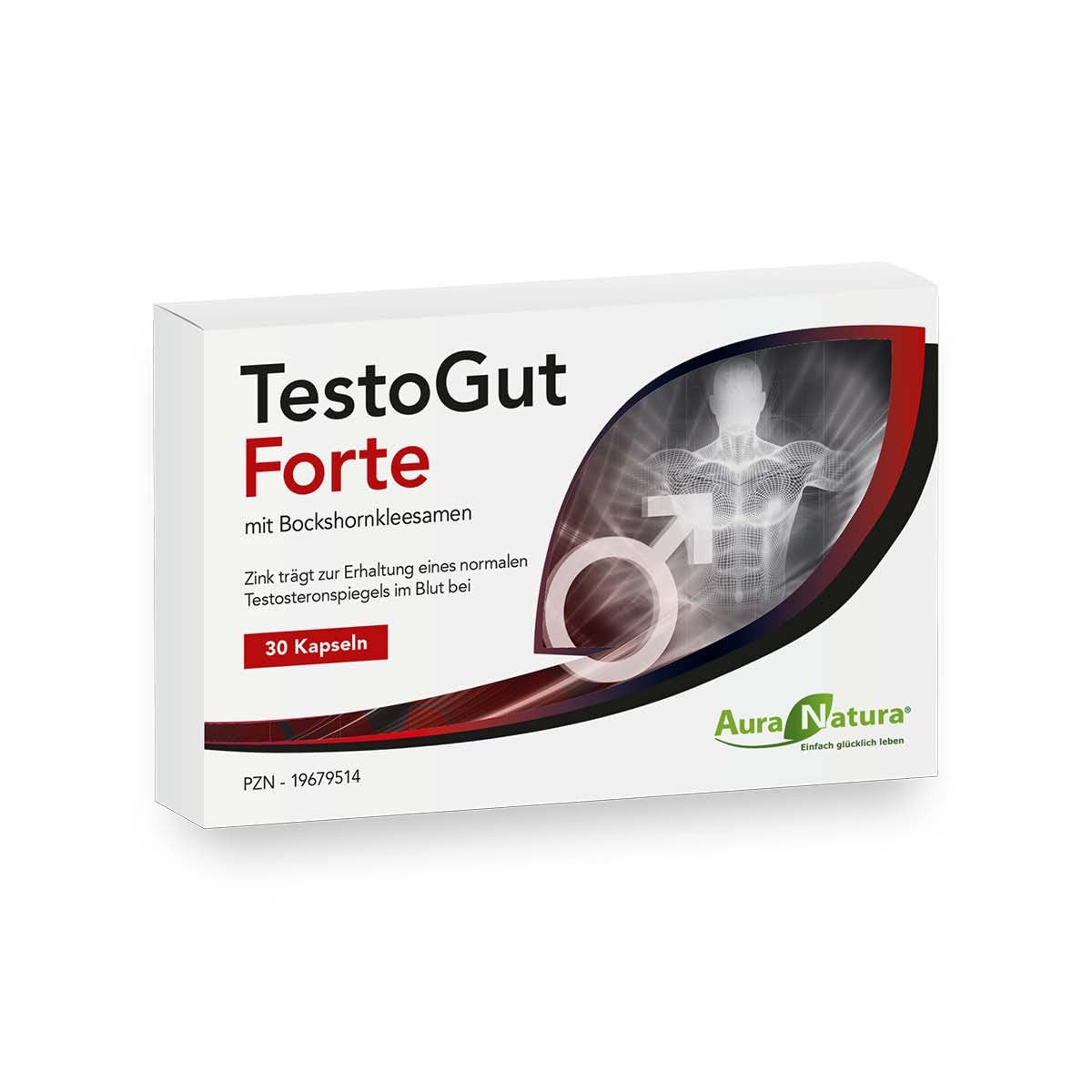Aura Natura Aura Natura TestoGut Forte, Bockshornklee Kapseln mit Zink Kapseln