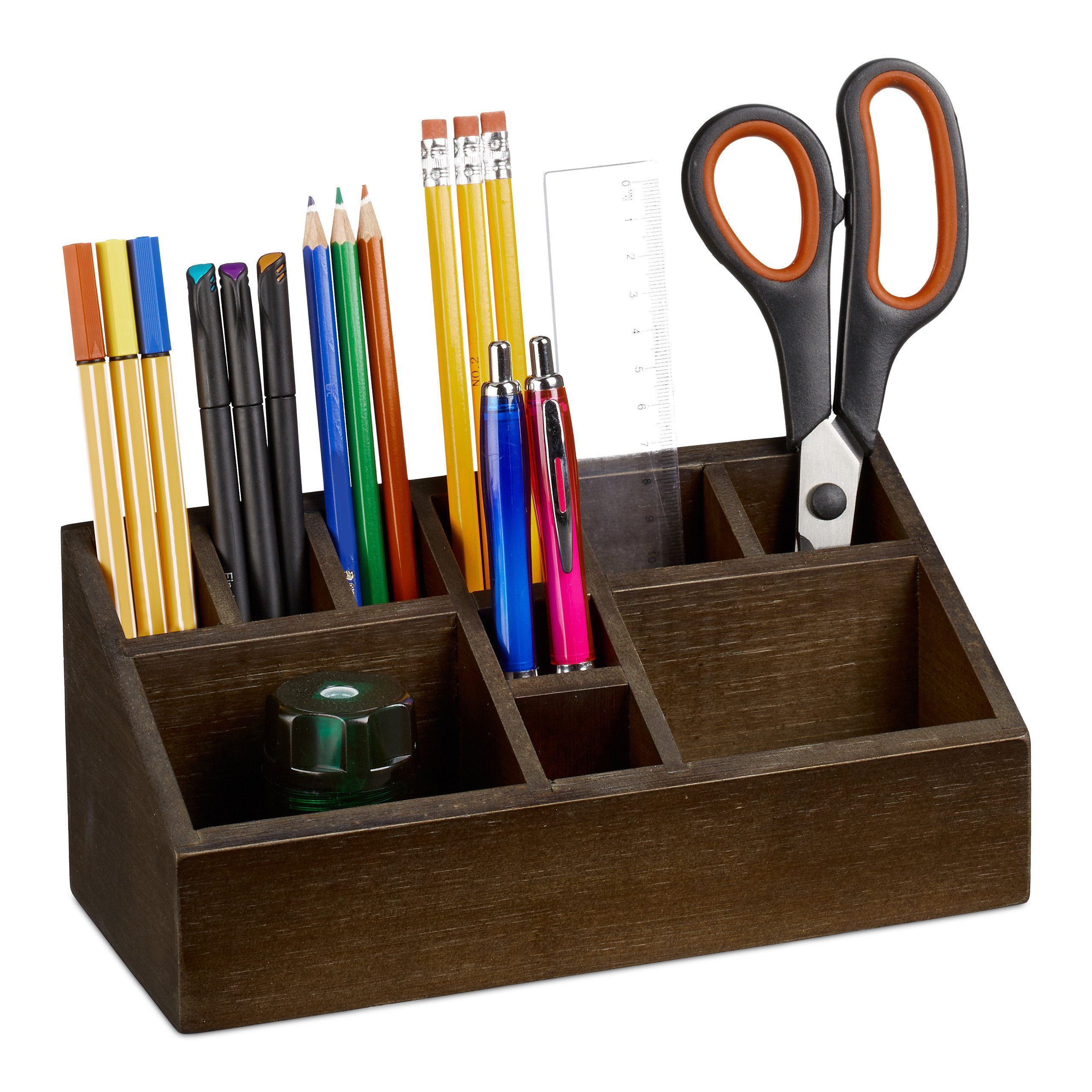 relaxdays Organizer Власник ручки Bambus