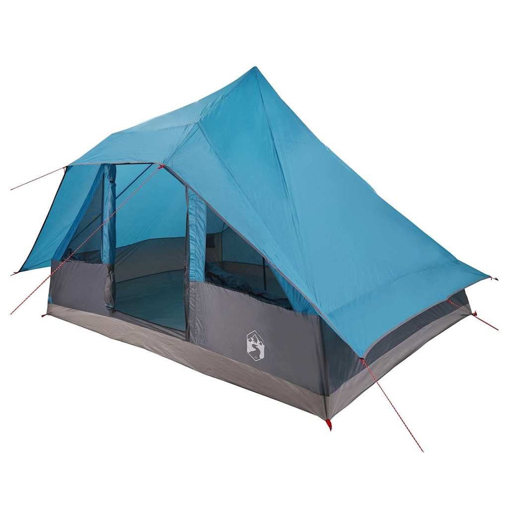 Tipi-Zelt Tipi Zelt mit Dach mit Speicher Blau 364 x 281 x 257 cm Taft