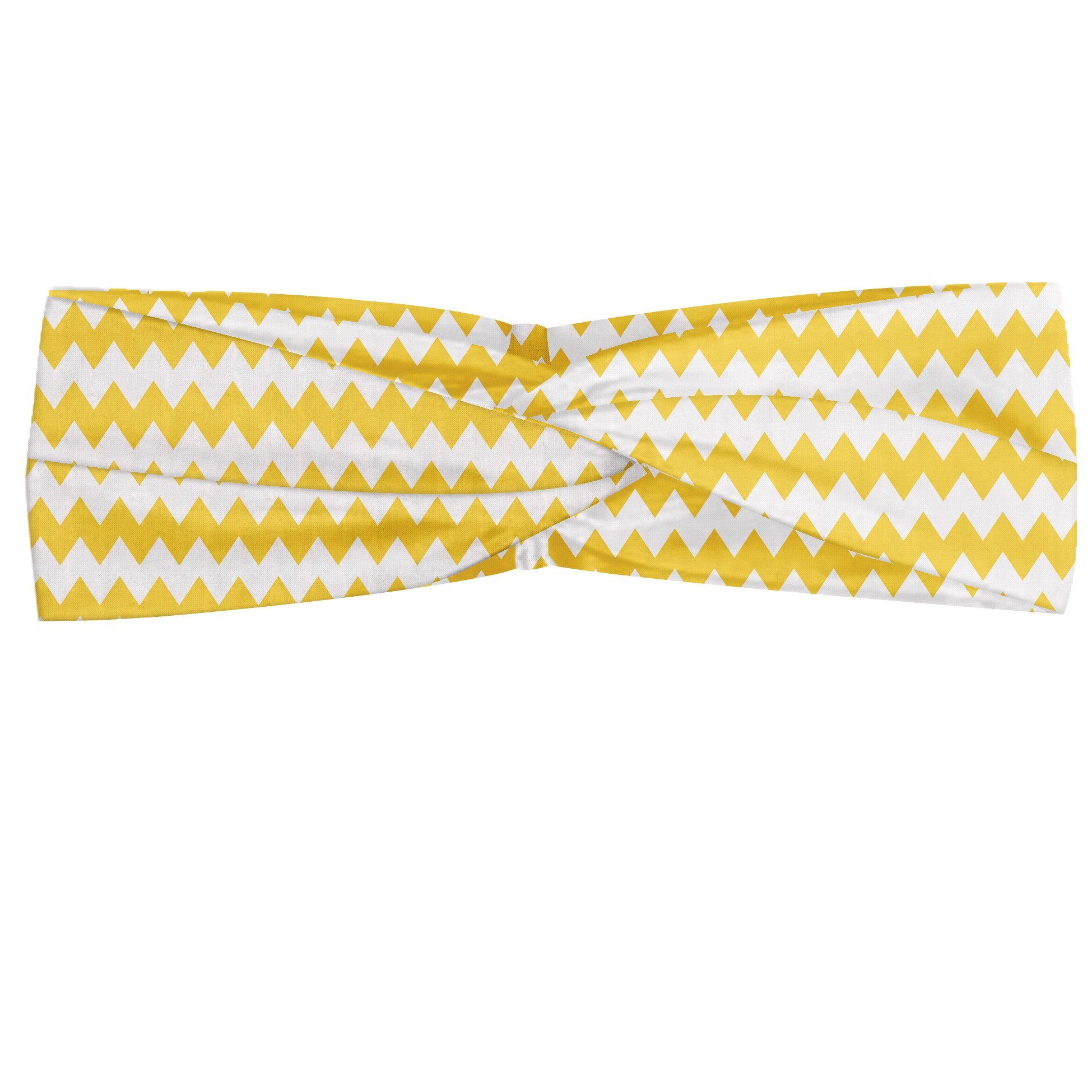Abakuhaus Stirnband Elastisch und Angenehme alltags accessories Yellow Chevron Old Sharp Motiv