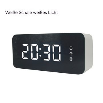 AUKUU Wecker Elektronische Elektronische Uhr aus Acryl multifunktionaler Wecker einfache Touch elektronische Uhr