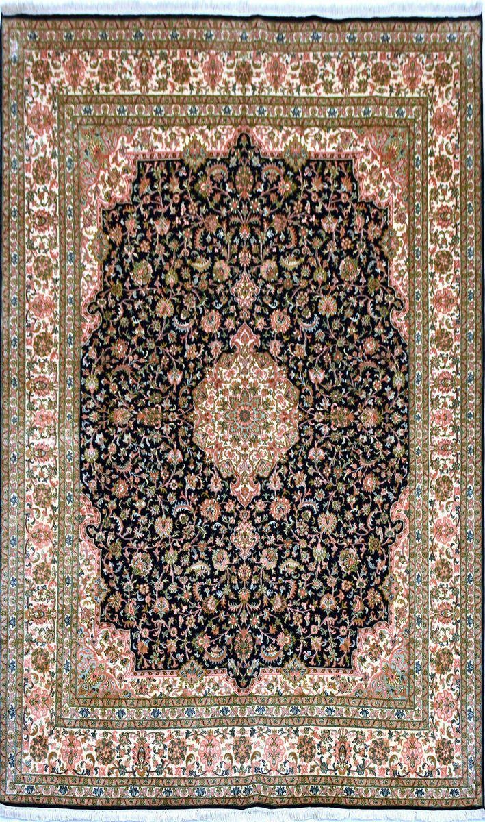 Seidenteppich KASHAN 8410 von KAYOOM - Echte Kaschmirseide