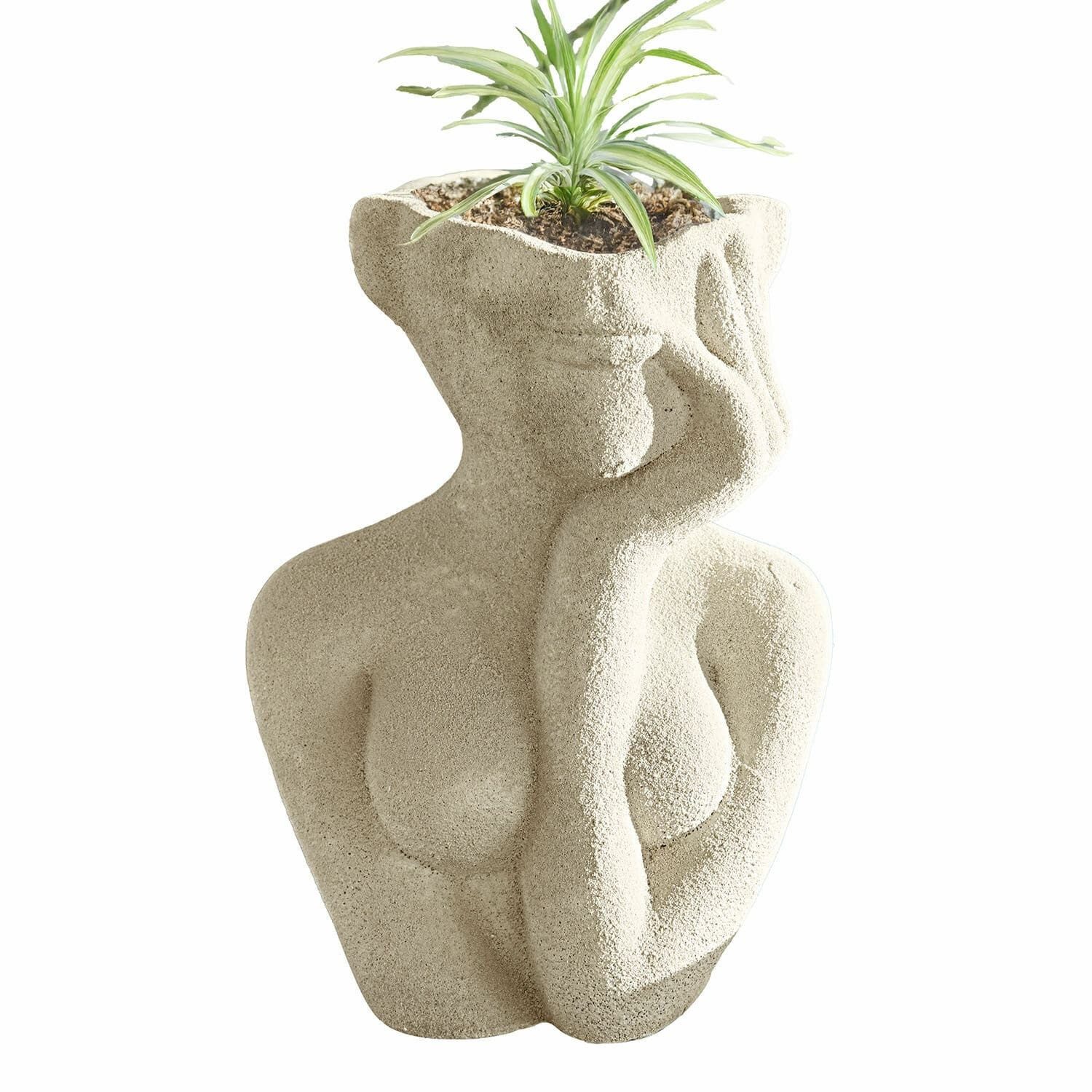 Mirabeau Tischvase Vase Jasim creme