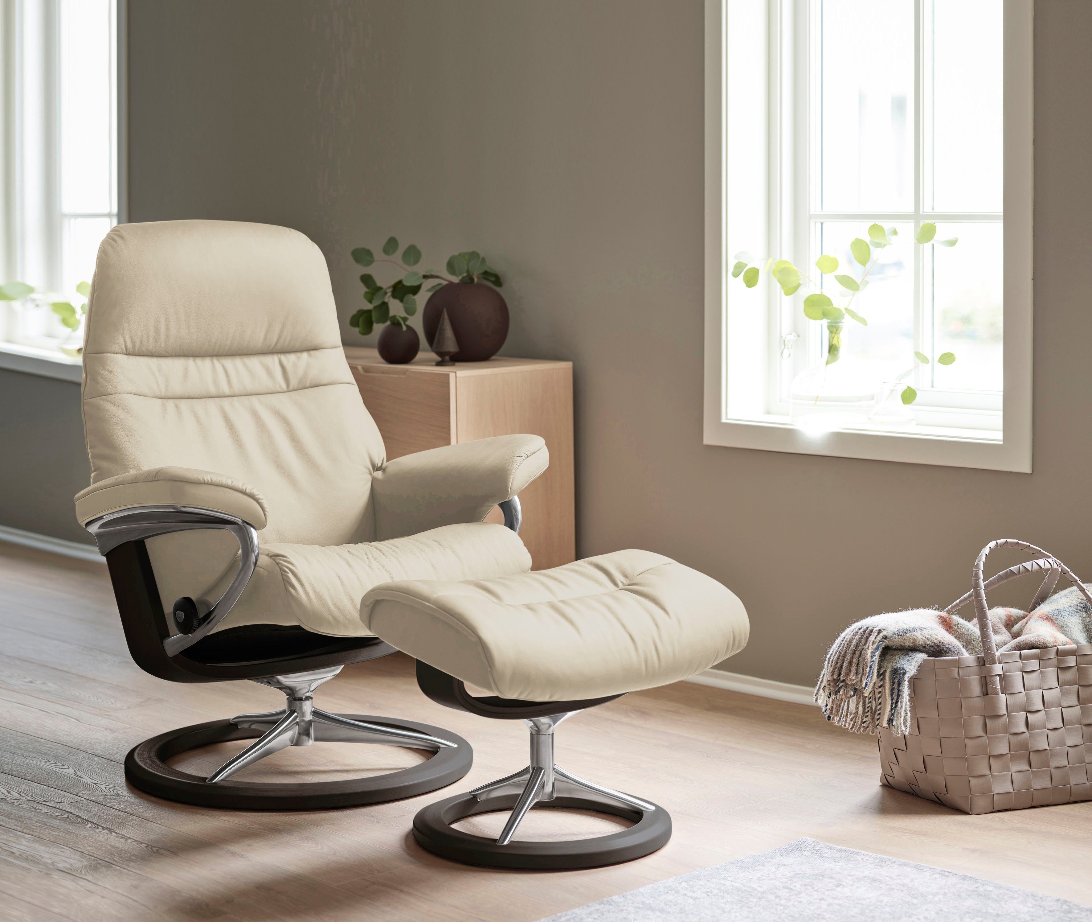 S, mit Base, Sunrise, Wenge Relaxsessel Gestell Größe Signature Stressless®