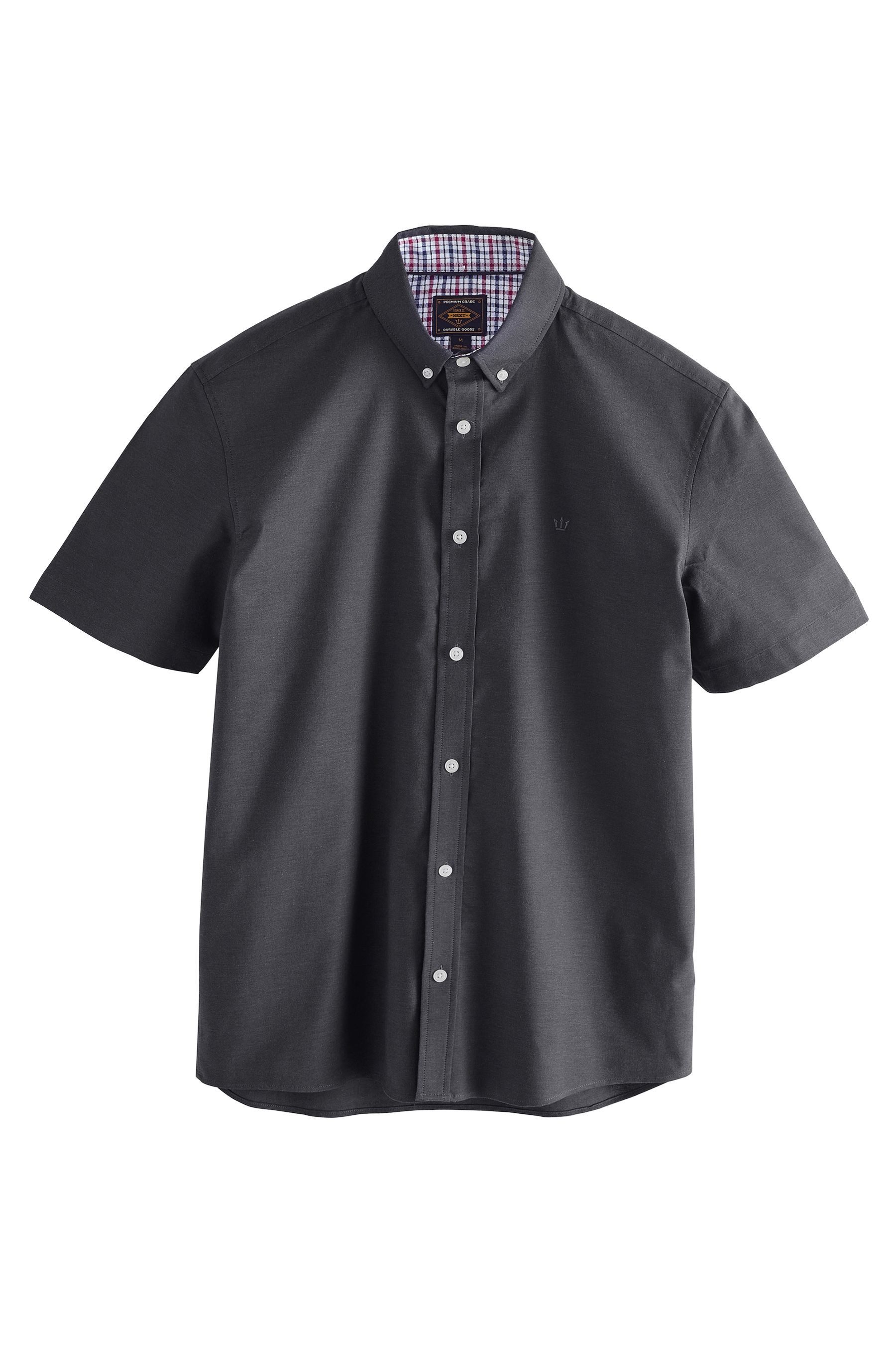 Next Kurzarmhemd Oxford-Kurzarmhemd mit Stretch (1-tlg) günstig online kaufen
