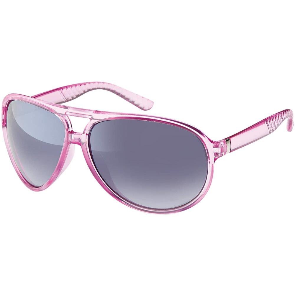 Schwarz Pilotenbrille Designer schwarzen mit Eyewear Sonnenbrille Damen Piloten BEZLIT (1-St) Rosa Linsen