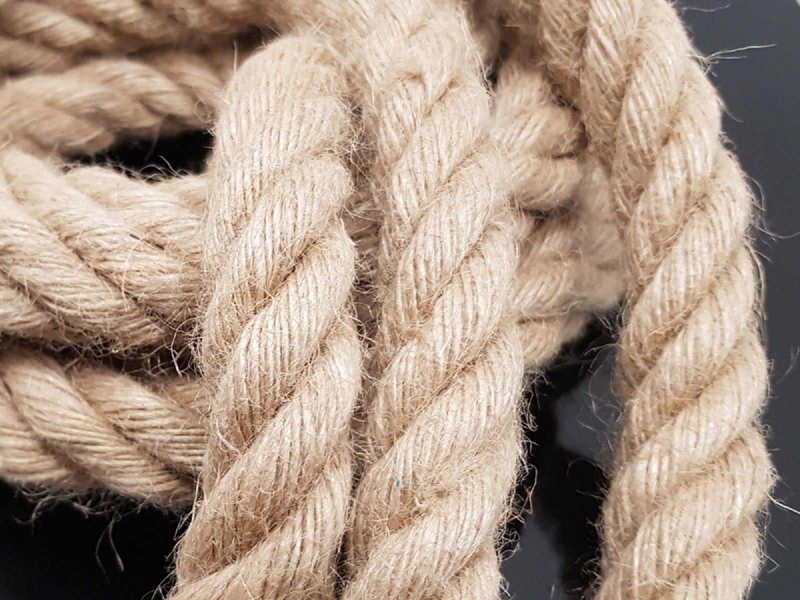 COFI 1453 LED-Hängeleuchte LED Line Jute günstig online kaufen