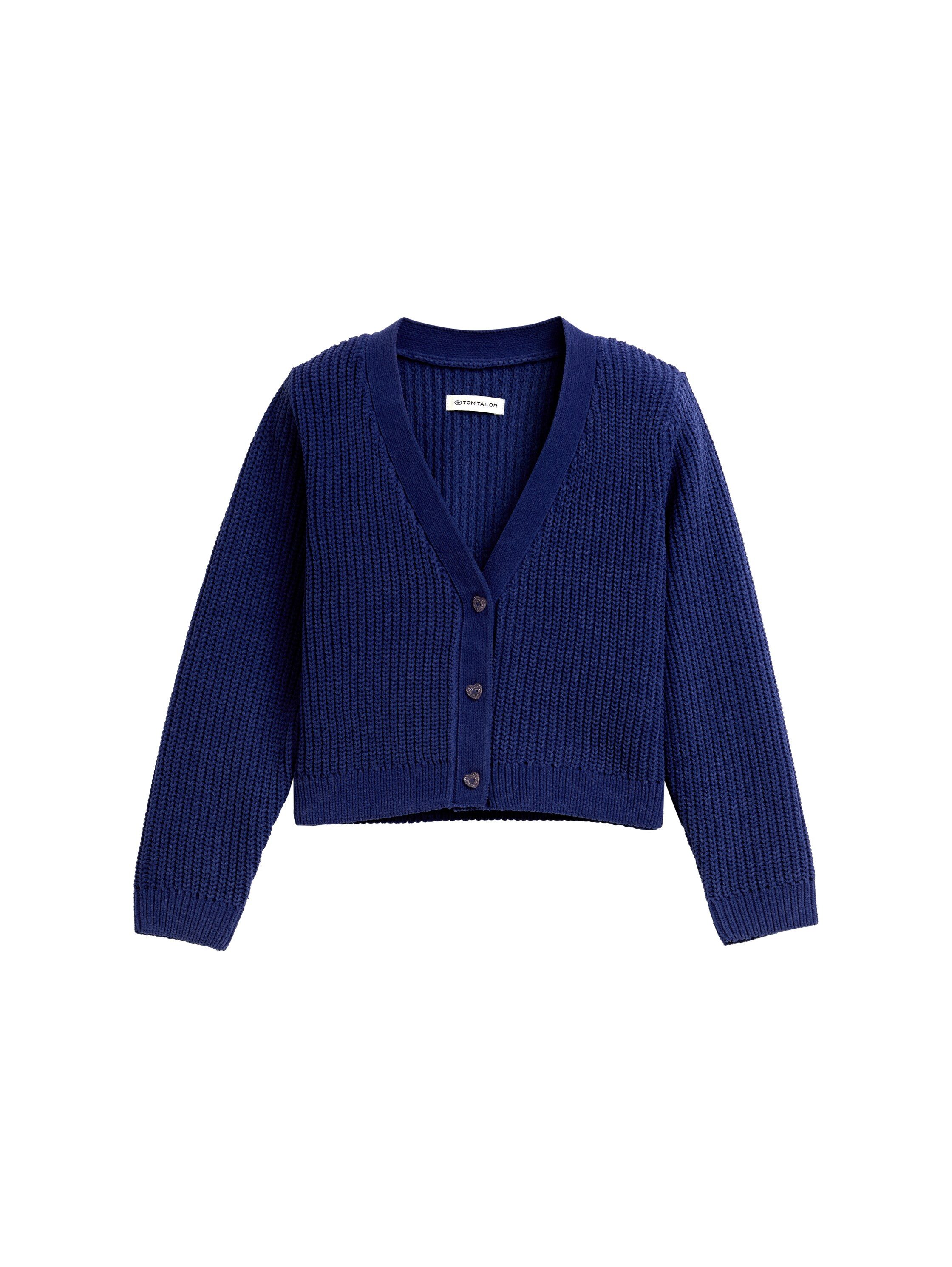 TOM TAILOR Strickjacke mit V-Ausschnitt