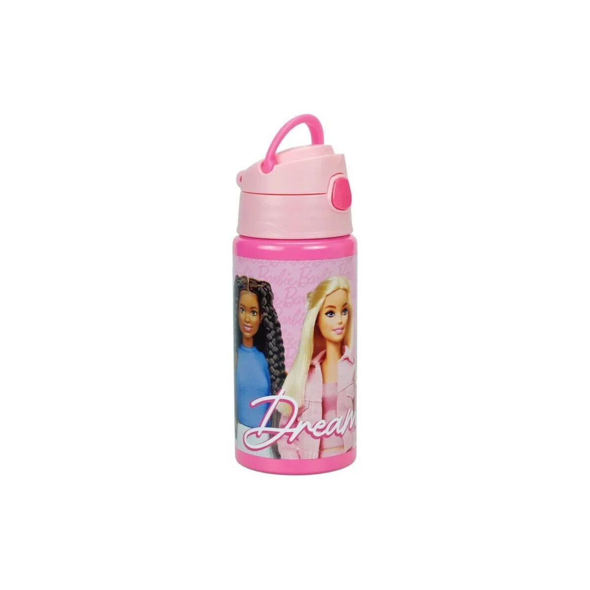 Barbie Trinkflasche Barbie Dream Team Aluminiumflasche mit Haken 500 ml
