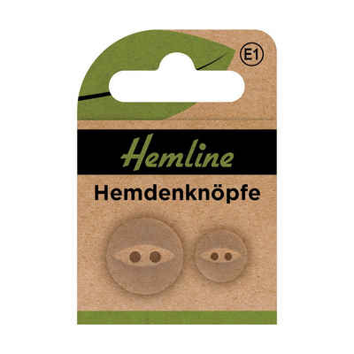 Hemline Knopf Hemdenknöpfe weiß 30 St