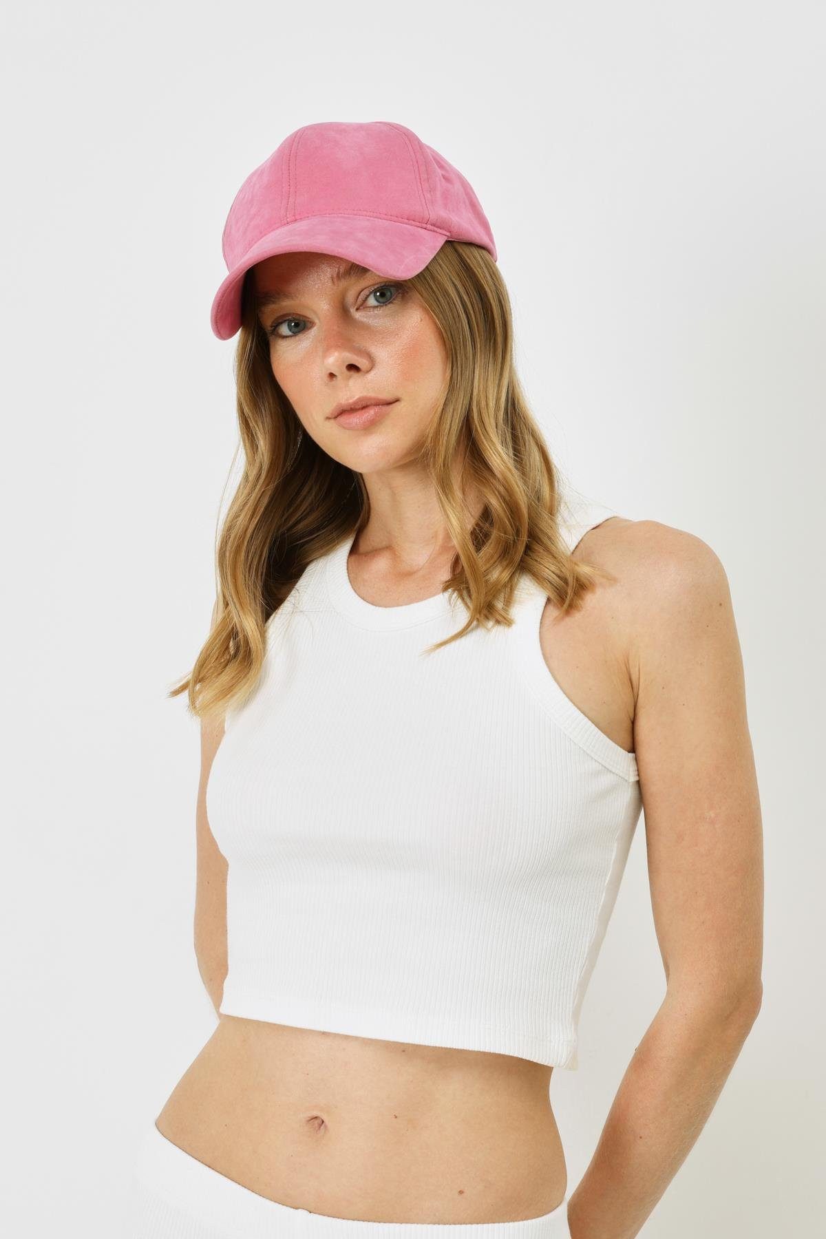 Body Damen Halterneck Ripp Stretch Crop Top