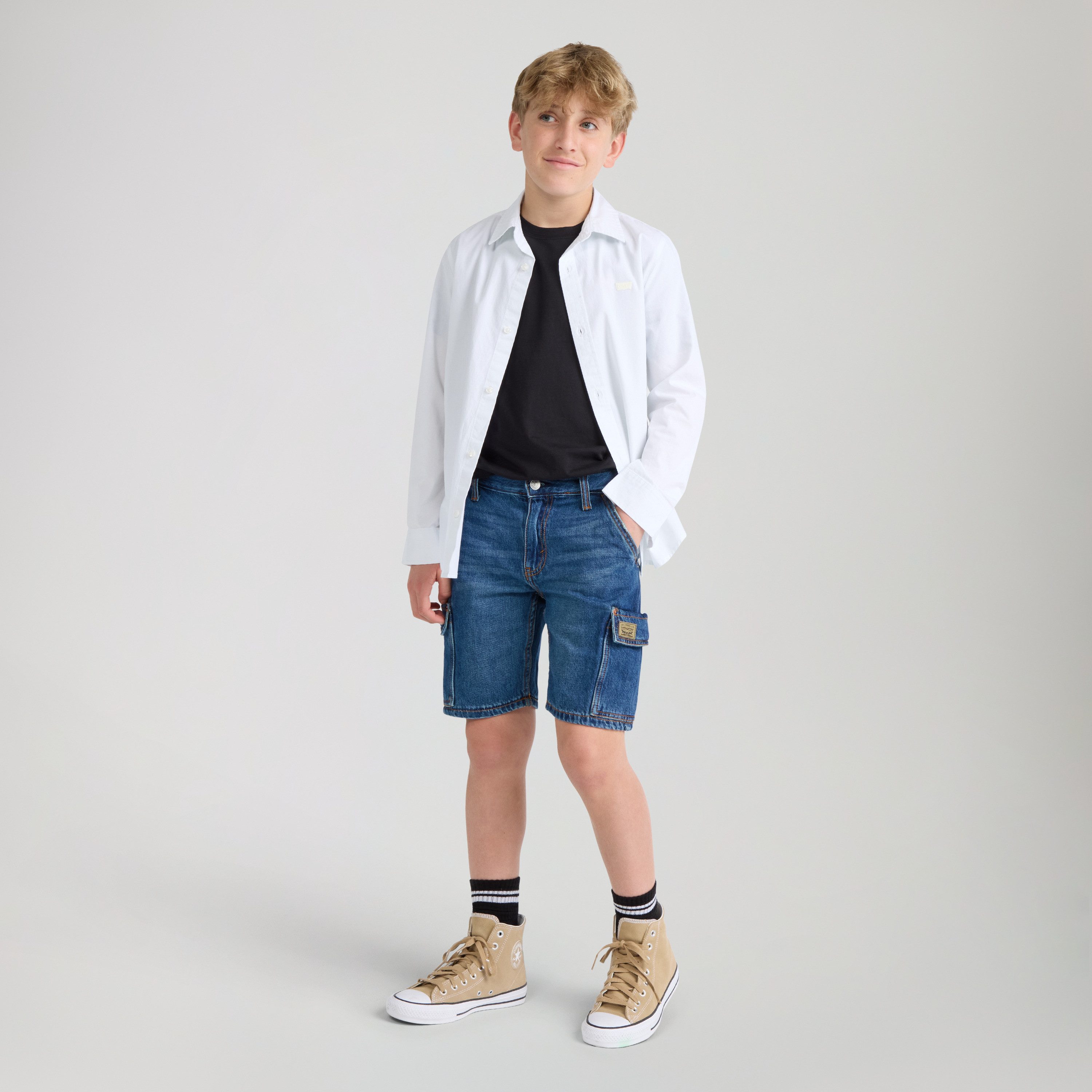 Levi's® Kids Cargoshorts DENIM CARGO SHORTS mit Cargo Taschen