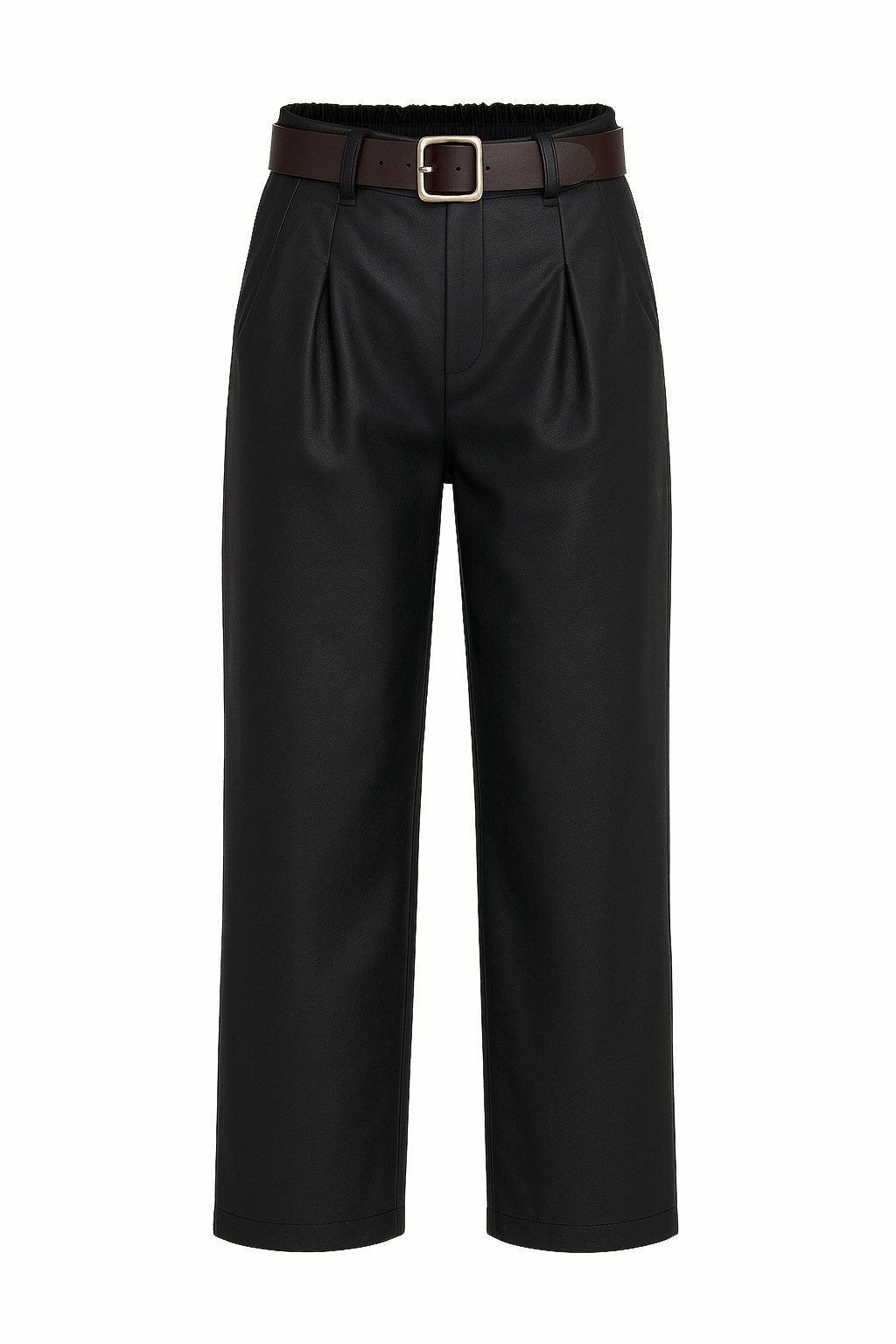 Mississhop Lederimitathose Damen Hose aus Kunstleder mit Gürtel M.403 Gr.36 günstig online kaufen