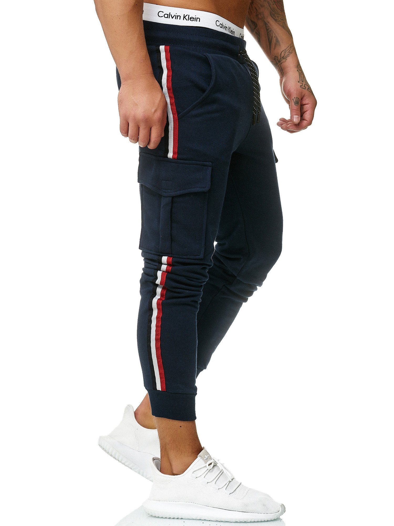 OneRedox Jogginghose 1318C (Sporthose Trainingshose Fitness Casual 1-tlg) Freizeit Sweatpants, Navy
