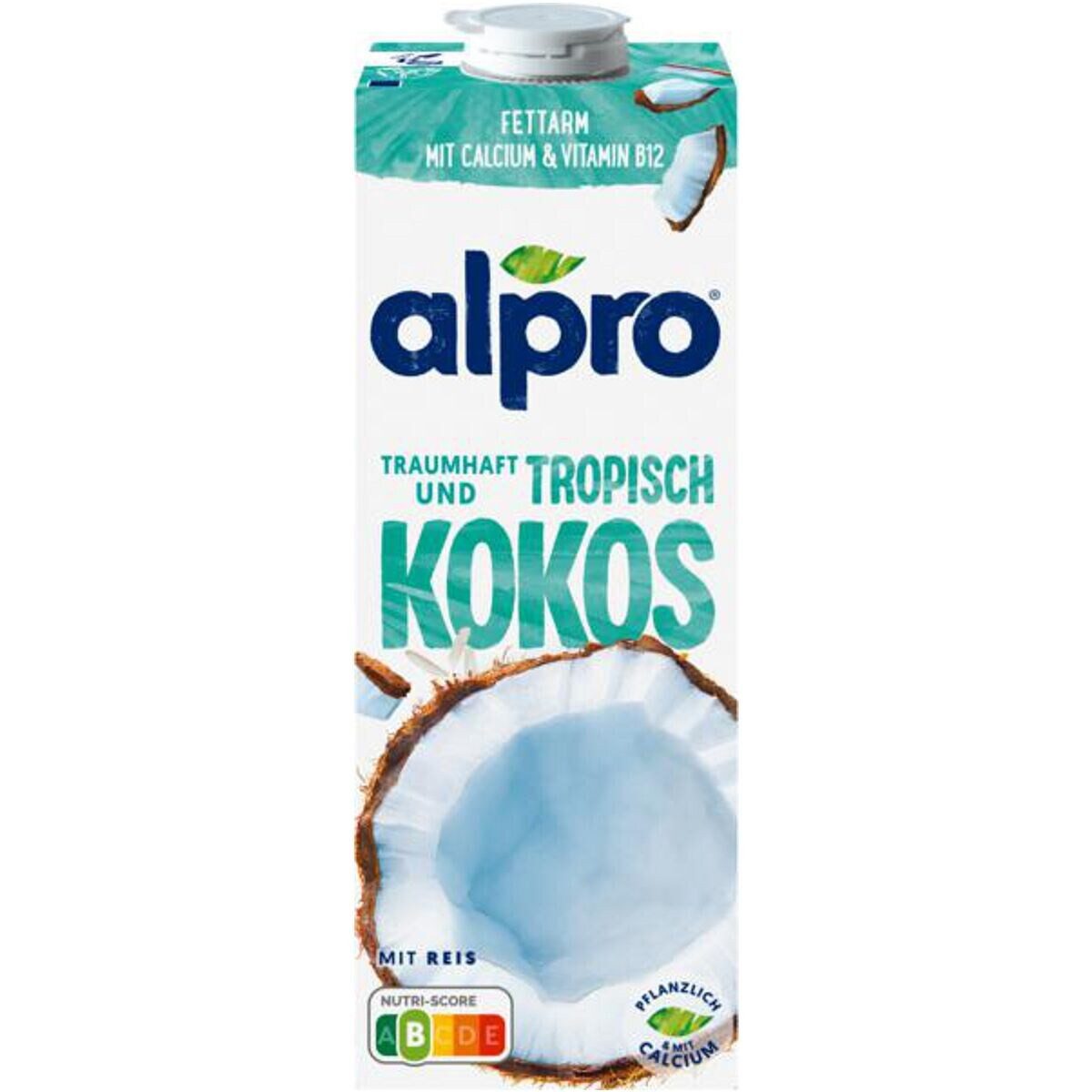 Alpro Pflanzenmilch Kokosnussdrink Original, 8x 1 Liter Kokosdrink mit Reis – Bild 3 von 3