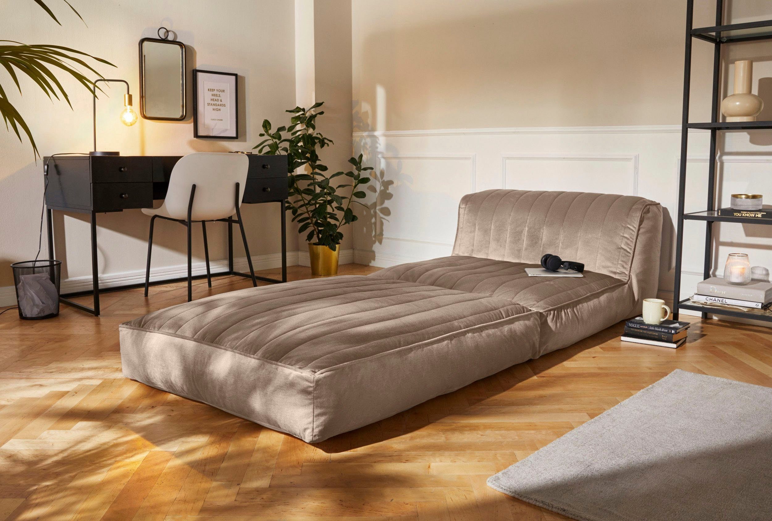 Daybed braun perfekt Leonique mit Loungesessel Schlaffunktion, Polly, als | braun Gästebett, Relaxsessel