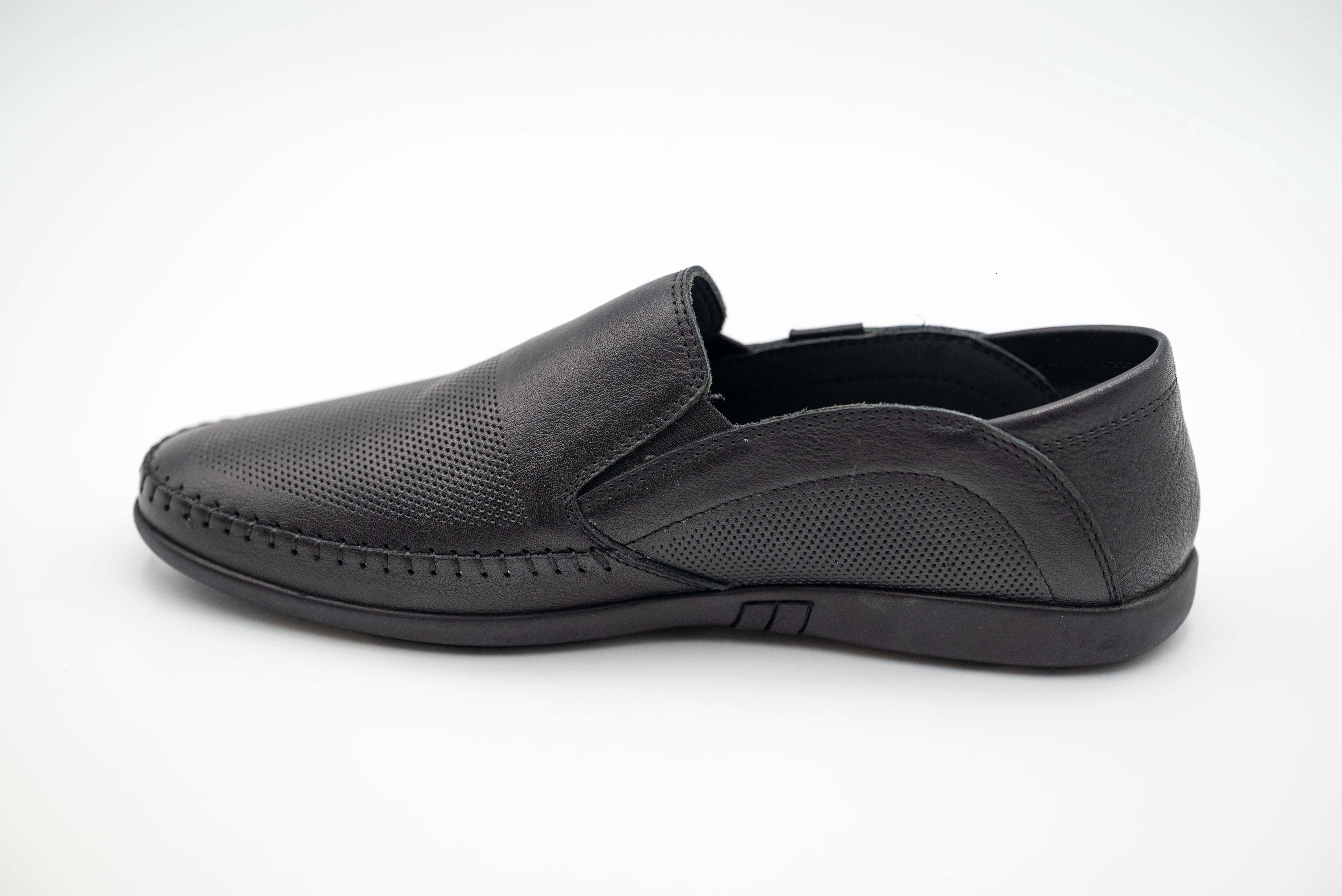 LaMarta Schwarze Herren Mokassins aus echtem günstig online kaufen