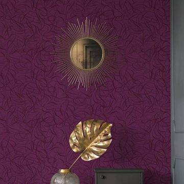 K&L Wall Art Vliestapete 3D Metallic Optik Vliestapete Wohnzimmer Struktur modern glänzend, Versace Wallpaper