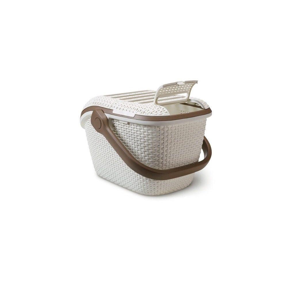Curver Tiertransportbox, Transport- und Reisekorb Beige